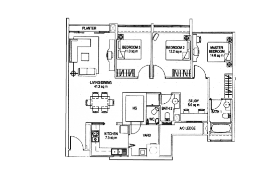 The Esparis - Floor Plan