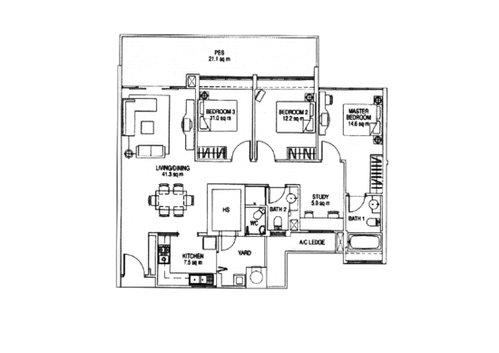 The Esparis - Floor Plan