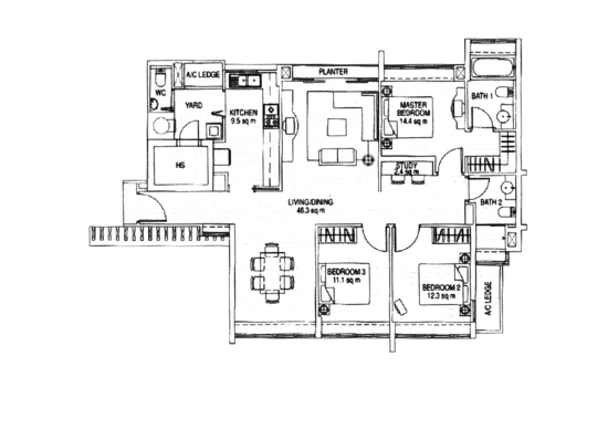 The Esparis - Floor Plan