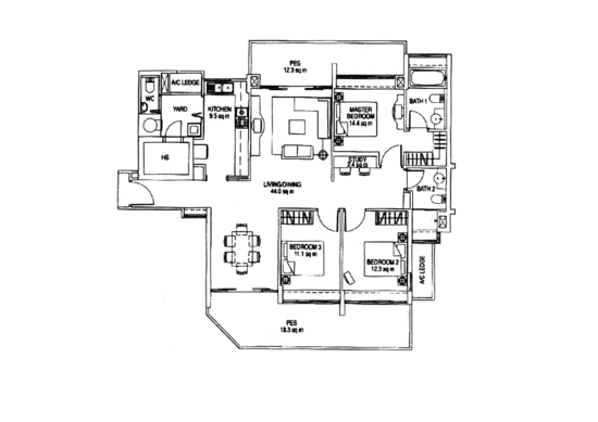 The Esparis - Floor Plan