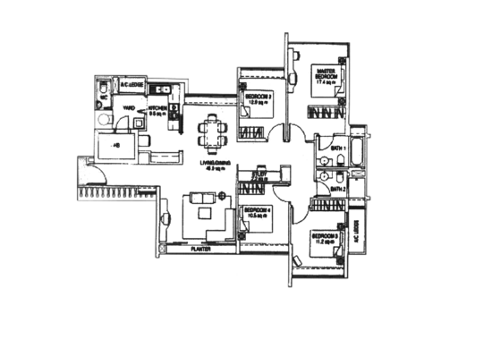 The Esparis - Floor Plan