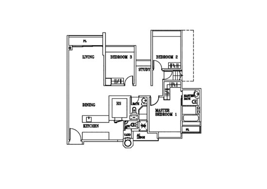 The Cascadia - Floor Plan