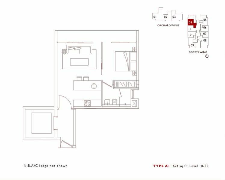 Scotts Square, 8 Scotts Road, 1 Bedroom, 624 sqft, Condominium For Rent, by Eric Chua (蔡世雄), 500155171 - PropertyGuru.com.sg
