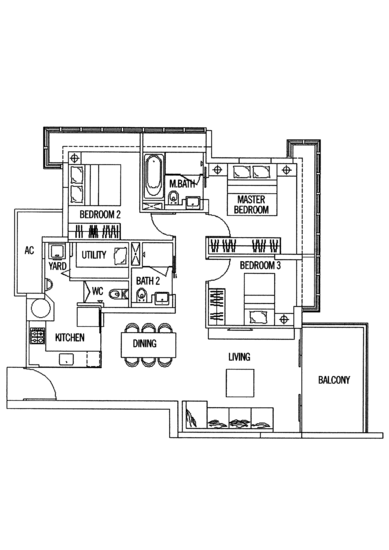 The Centrio - Floor Plan