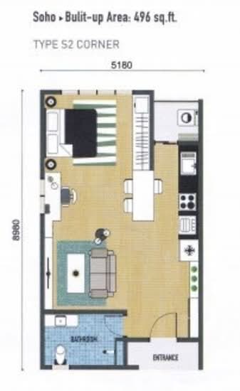 Service Residence @ Landmark Residence 1 - Floor Plan - iProperty.com.my