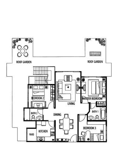 Sunny Palms - Floor Plan
