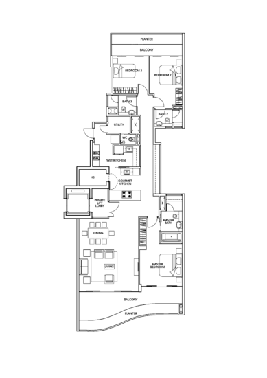 Turquoise - Floor Plan