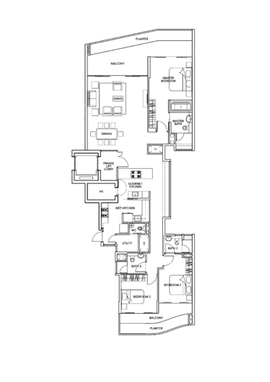 Turquoise - Floor Plan