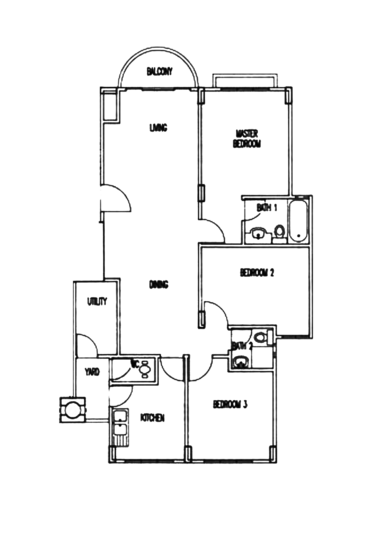 Bayville Condo - Floor Plan