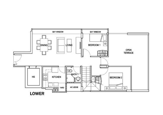 The Azzuro - Floor Plan