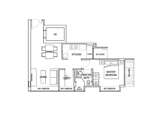 The Azzuro - Floor Plan