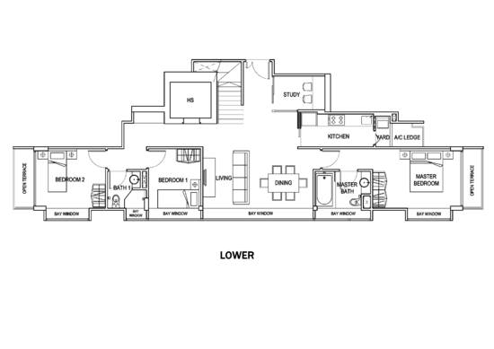 The Azzuro - Floor Plan