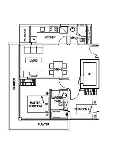 The Adara - Floor Plan