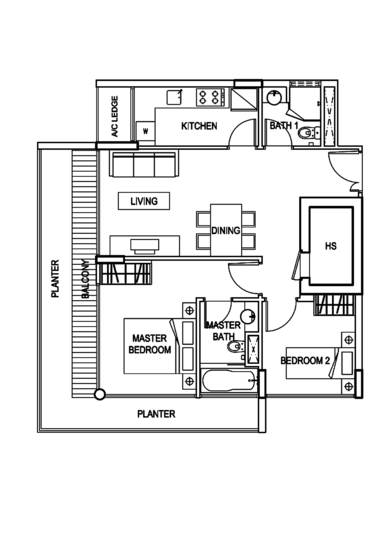 The Adara - Floor Plan