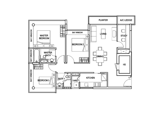The Adara - Floor Plan