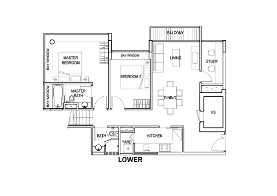 The Adara - Floor Plan