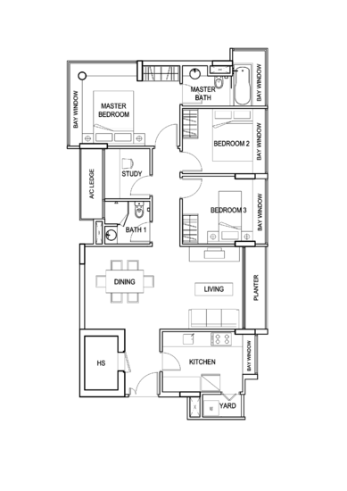 The Adara - Floor Plan