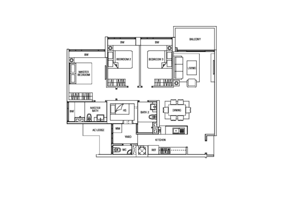 Waterfront Waves - Floor Plan