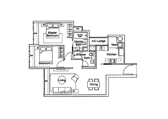 Ferraria Park Condo - Floor Plan