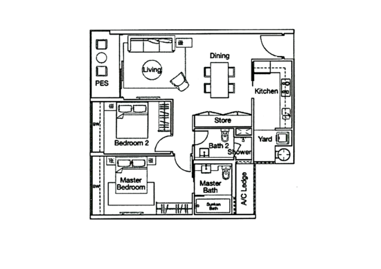 Ferraria Park Condo - Floor Plan