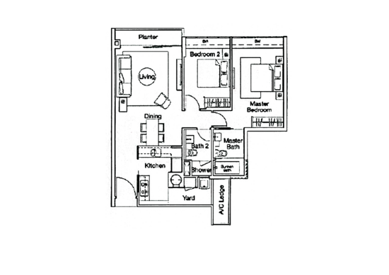 Ferraria Park Condo - Floor Plan