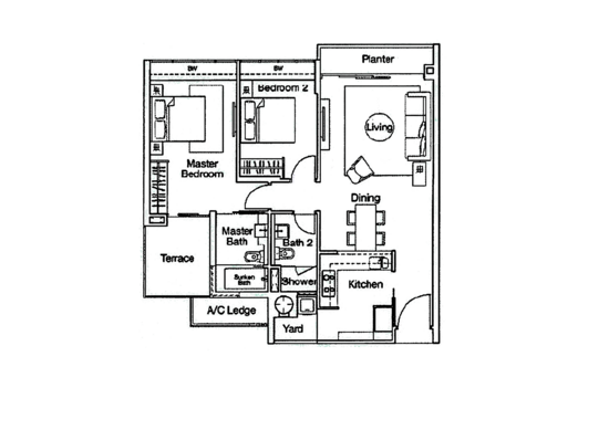 Ferraria Park Condo - Floor Plan