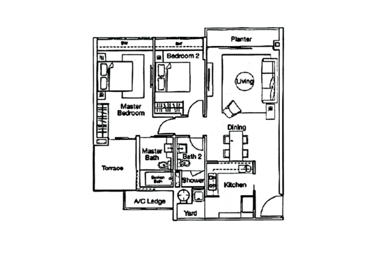 Ferraria Park Condo - Floor Plan