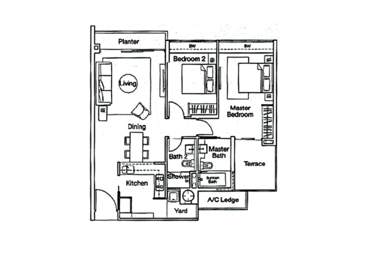 Ferraria Park Condo - Floor Plan