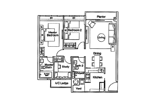 Ferraria Park Condo - Floor Plan