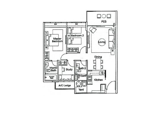 Ferraria Park Condo - Floor Plan
