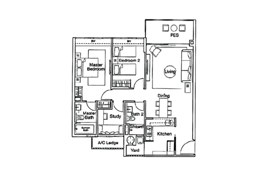 Ferraria Park Condo - Floor Plan