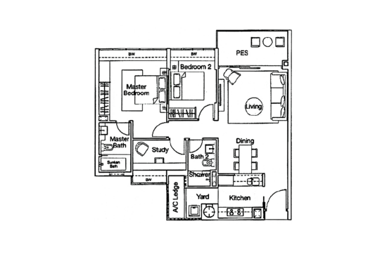 Ferraria Park Condo - Floor Plan