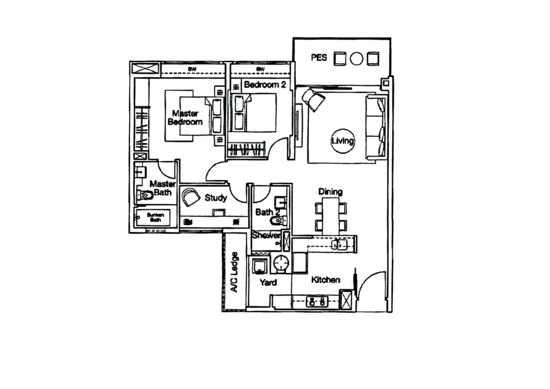 Ferraria Park Condo - Floor Plan