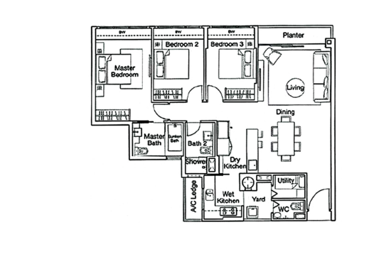 Ferraria Park Condo - Floor Plan
