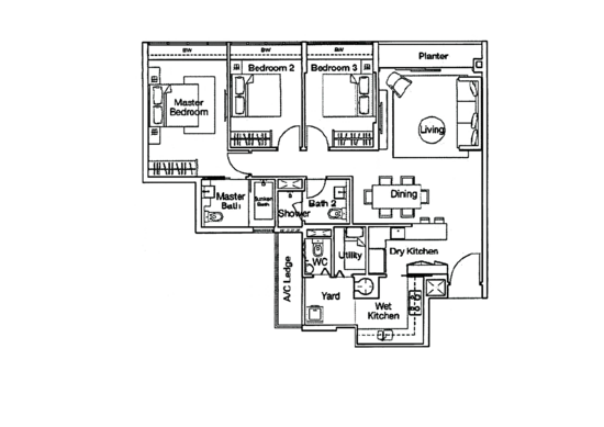 Ferraria Park Condo - Floor Plan