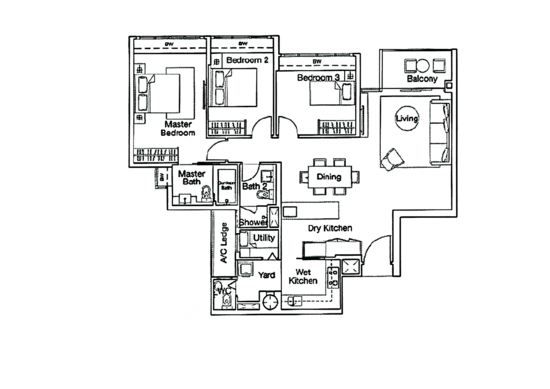 Ferraria Park Condo - Floor Plan