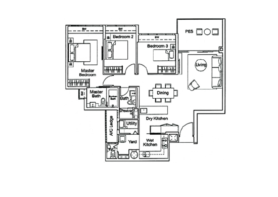 Ferraria Park Condo - Floor Plan