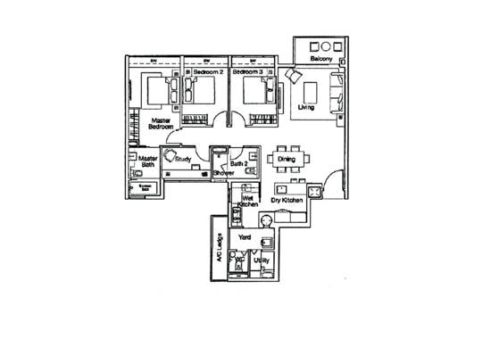 Ferraria Park Condo - Floor Plan