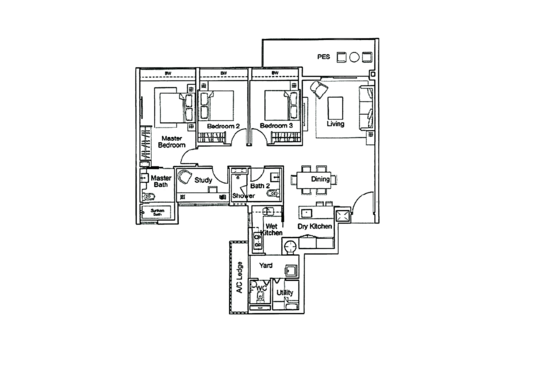 Ferraria Park Condo - Floor Plan