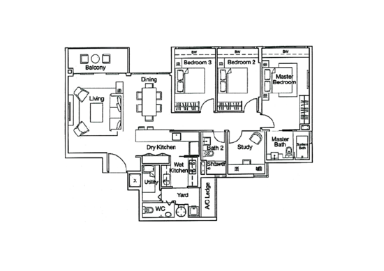 Ferraria Park Condo - Floor Plan