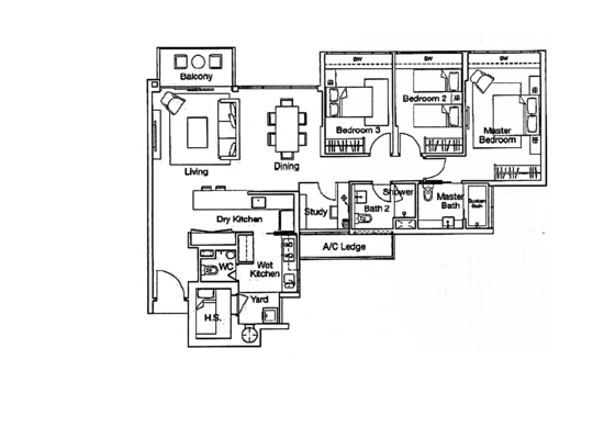 Ferraria Park Condo - Floor Plan