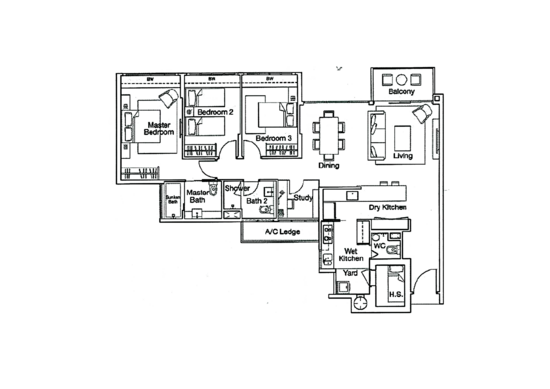 Ferraria Park Condo - Floor Plan