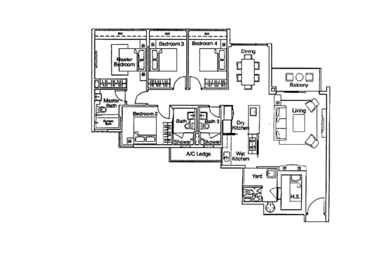 Ferraria Park Condo - Floor Plan