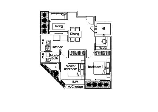 Citigate Residence - Floor Plan