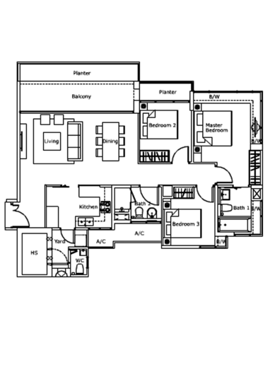 Kovan Residences - Floor Plan