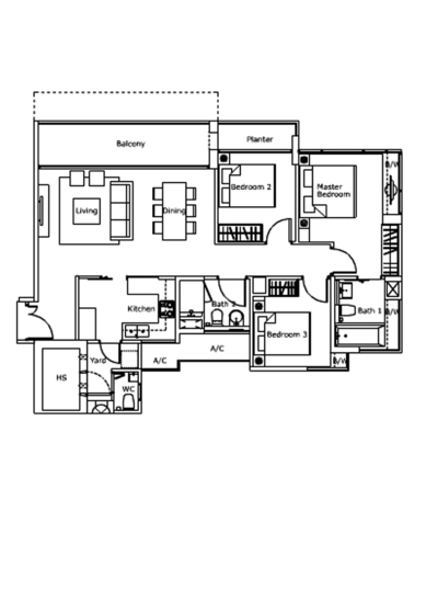 Kovan Residences - Floor Plan
