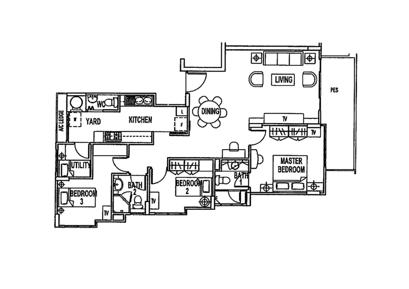 East Palm, 1 Palm Road, 3 Bedrooms, 1,163 sqft, Condominium For Sale, by Hector Au, 500107058 - PropertyGuru.com.sg
