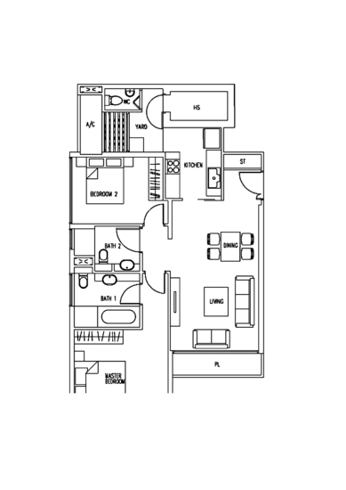 The Wharf Residence - Floor Plan
