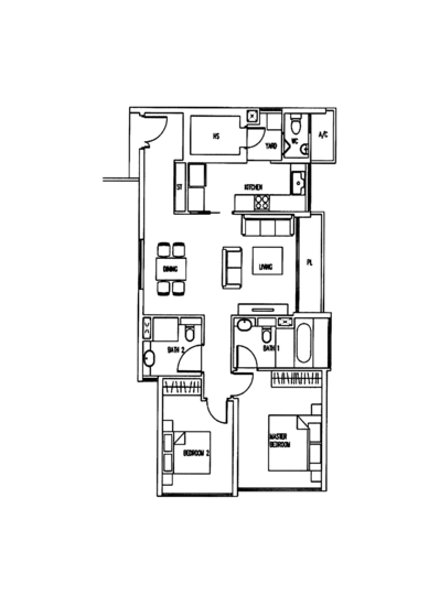 The Wharf Residence - Floor Plan