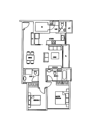 The Wharf Residence - Floor Plan